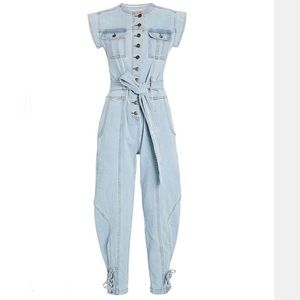 New Ulla Johnson Adair denim jumpsuit